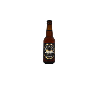 Cette bouteille de 33 cl est une bière blonde provenant d'un brasseur du beaujolais.