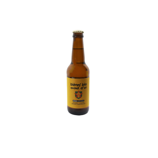 Cette bière de 33 cl provient de Curis au mont d'or, fabrication 100% artisanale elle a un goût léger et floral délicieux.